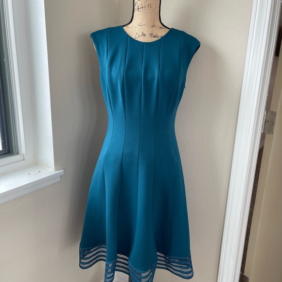 NWT Elie Tahari Heidi Fit And Flare Dress Amalfi Sz 8 - Picture 2 of 9